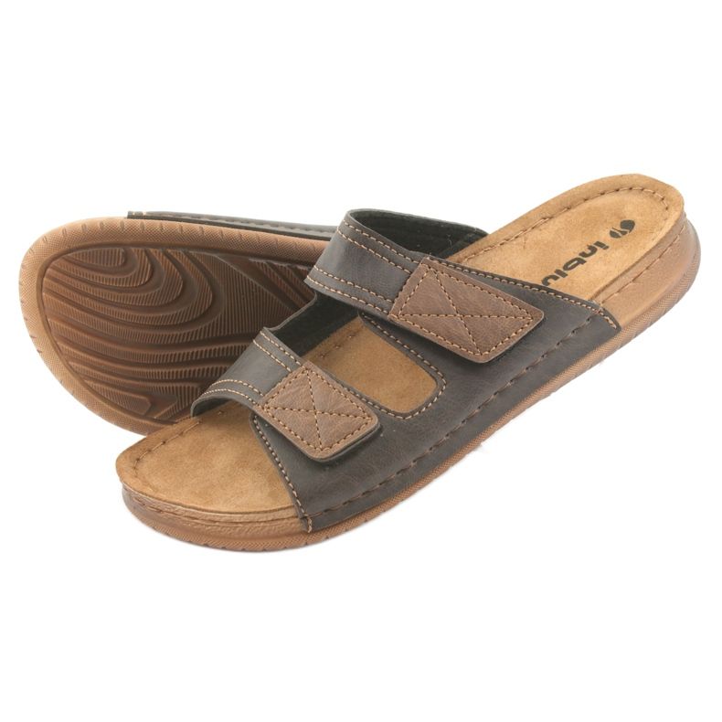 Pantofole uomo Inblu TH015 marroni marrone 4