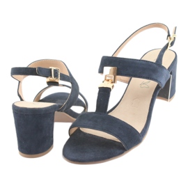 Sandali sul posto di Caprice 28303 blu navy 4