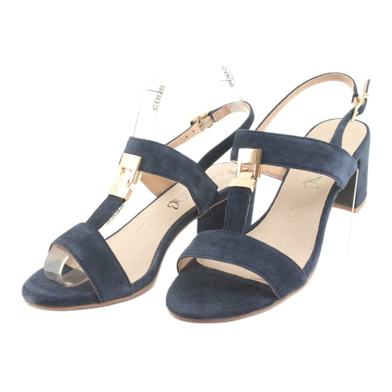 Sandali sul posto di Caprice 28303 blu navy 3