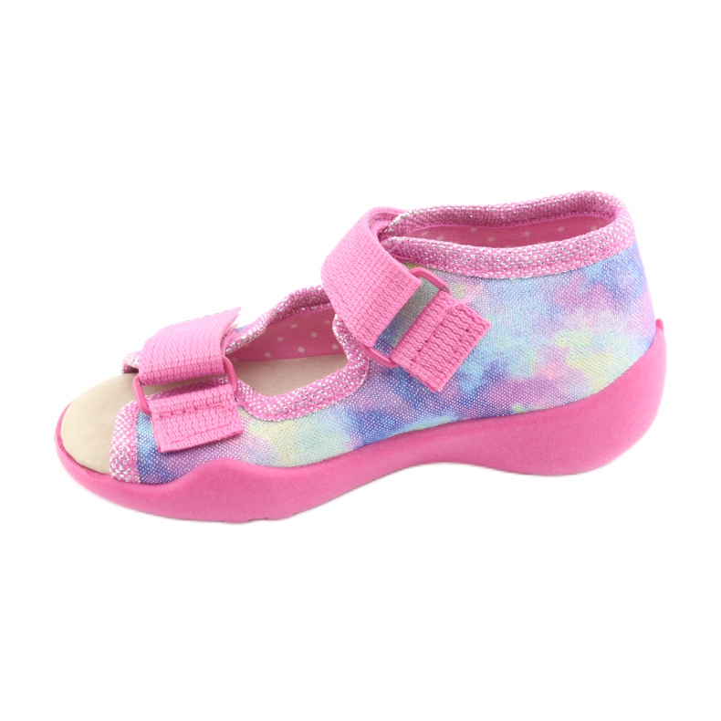 Scarpe per bambini Befado 342P005 arcobaleno blu grigio giallo rosa 3