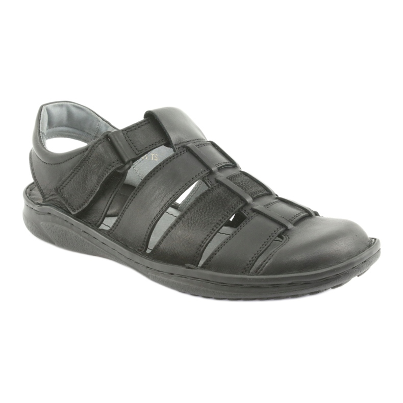Sandali sportivi da uomo Riko 619 neri nero 1