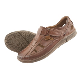 Sandali comfort da uomo Riko 458 marrone 5