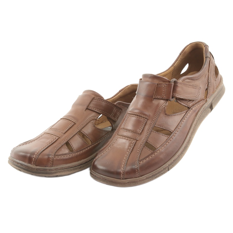Sandali comfort da uomo Riko 458 marrone 3