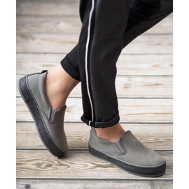 SHELOVET Slipon Con Suola Glitter grigio 2