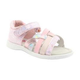 Sandali rosa da bambina American Club GC26 grigio 1