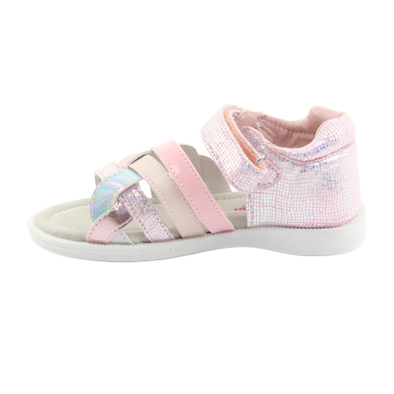 Sandali rosa da bambina American Club GC26 grigio 2