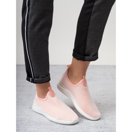 SHELOVET Scarpe sportive slip-on rosa 2