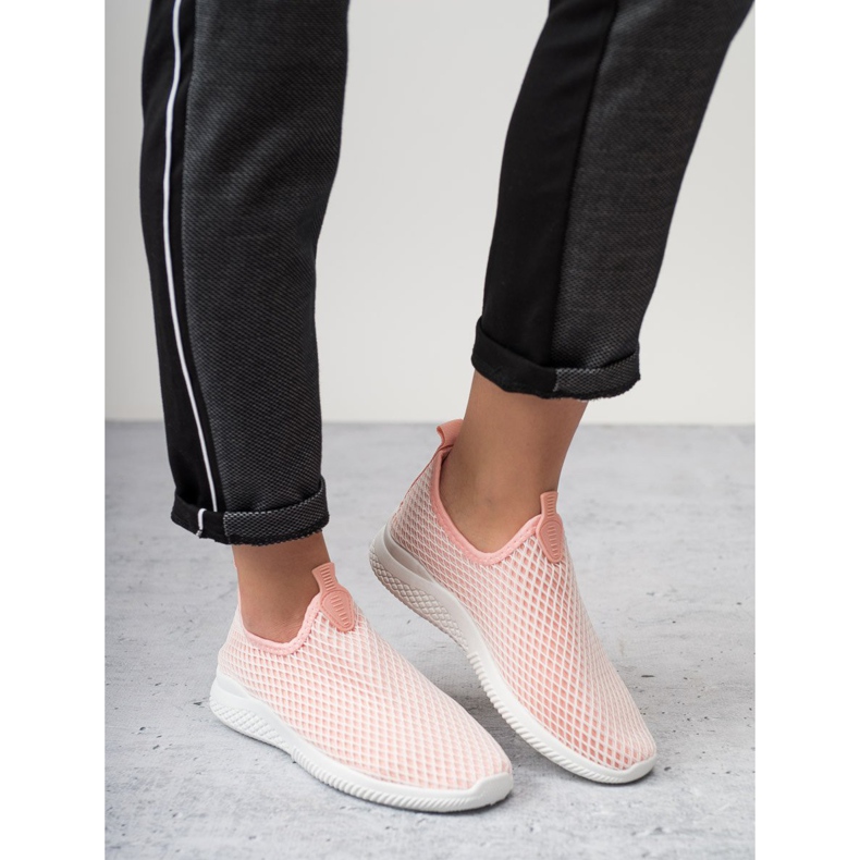 SHELOVET Scarpe sportive slip-on rosa 2