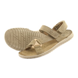 Sandali sportivi con velcro Riko 806 oliva multicolore 4