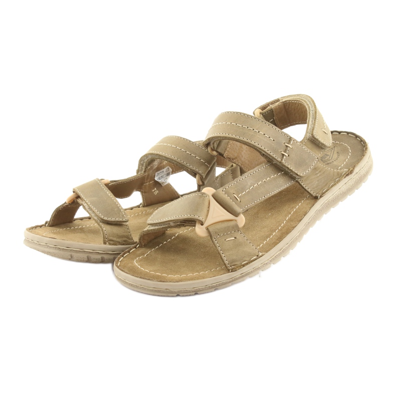 Sandali sportivi con velcro Riko 806 oliva multicolore 3