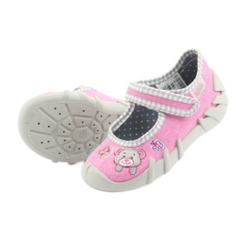 Scarpe per bambini Befado 109P180 grigio rosa 5