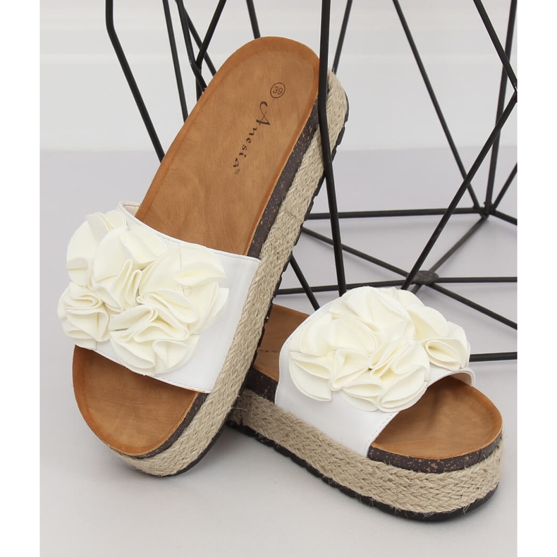 Pantofole espadrillas bianche N-35 White bianca 1