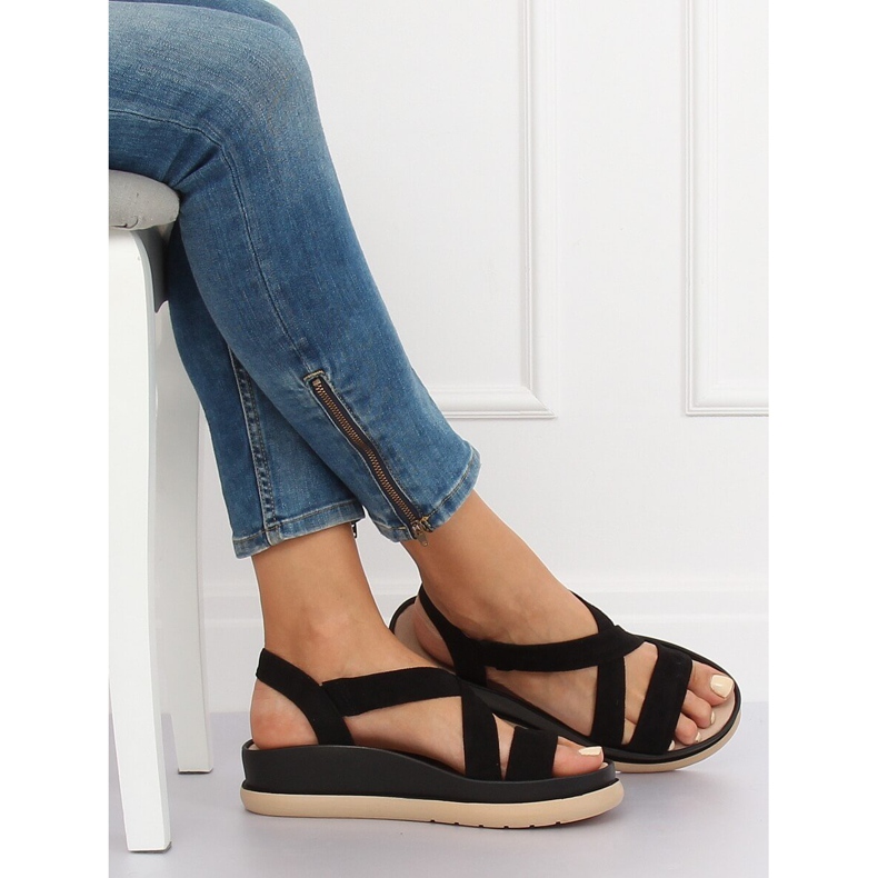 Sandali neri da donna G-199 Black nero 1