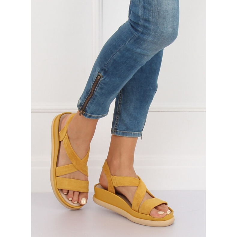 Sandali da donna gialli G-199 Yellow giallo 1