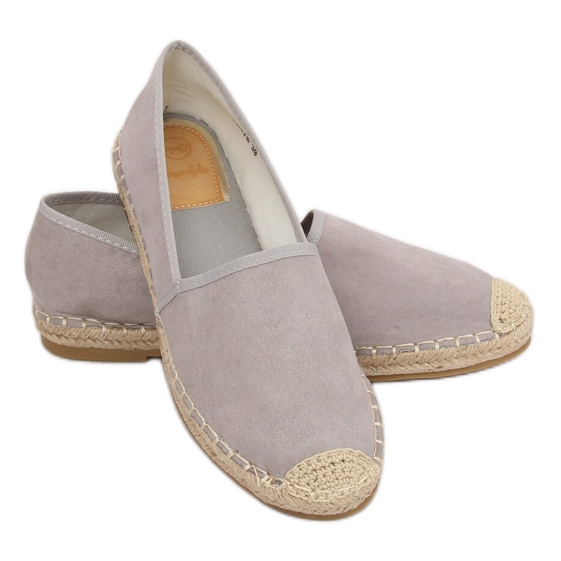 Espadrillas grigie da donna LX178 Grigio 1