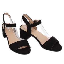 Sandali neri con tacco alto 8103 Black nero 2