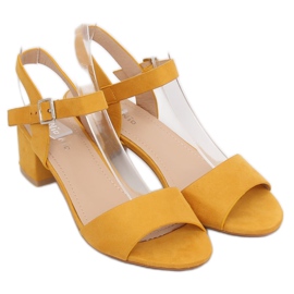 Sandali gialli con tacco alto 8103 Giallo 2