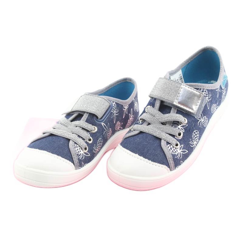 Scarpe per bambini Befado 251Y125 grigio blu navy 3