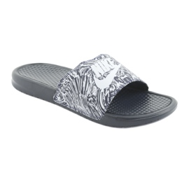 Nike Benassi Just Do It Print 631261-403 Slide bianco blu navy 1