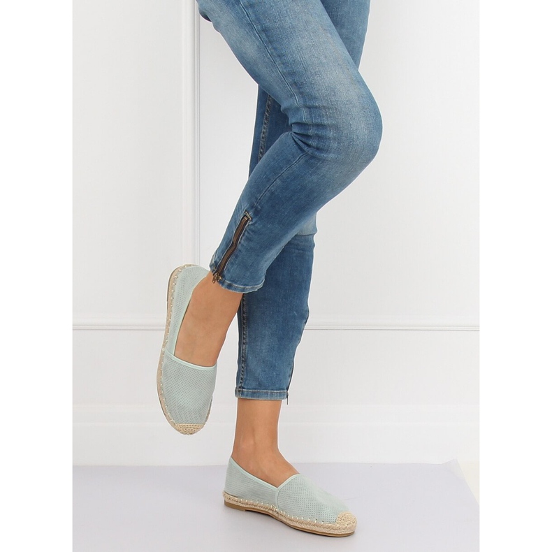 Espadrillas da donna acquamarina N-2978 L.GREEN verde 1