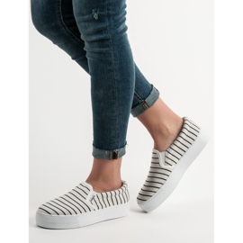 SHELOVET Slip a Righe Bianche bianco 1