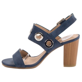 Kylie Sandali blu con tacco alto 2