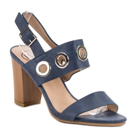 Kylie Sandali blu con tacco alto 1