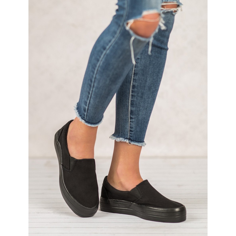 SHELOVET Slip casual nero 2