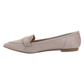 Super Me Ballerina In Pelle Scamosciata In Spitz grigio 1