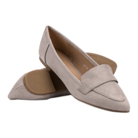Super Me Ballerina In Pelle Scamosciata In Spitz grigio 2