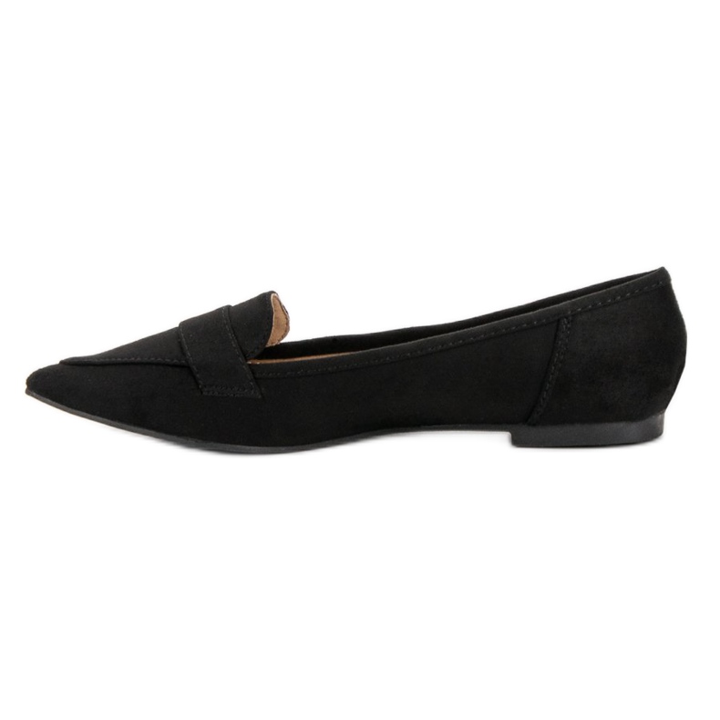 Super Me Ballerina In Pelle Scamosciata In Spitz nero 2
