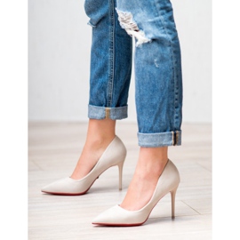 Jumex Tacchi in pelle scamosciata beige 1