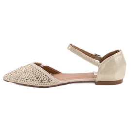 Primavera Ballerine Fissate Con Cubic Zirconia giallo 1