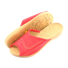 Befado scarpe da donna ciabatte 254d008 ciabatte rosso 4