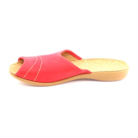 Befado scarpe da donna ciabatte 254d008 ciabatte rosso 2