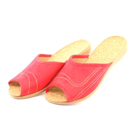 Befado scarpe da donna ciabatte 254d008 ciabatte rosso 3