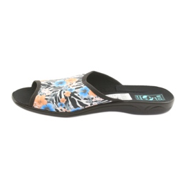 Pantofole donna zebra Adanex 23877 bianco nero blu arancia 2