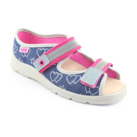 Scarpe per bambini Befado 869Y134 blu navy rosa multicolore 2