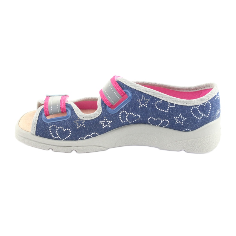 Scarpe per bambini Befado 869Y134 grigio rosa blu navy 2