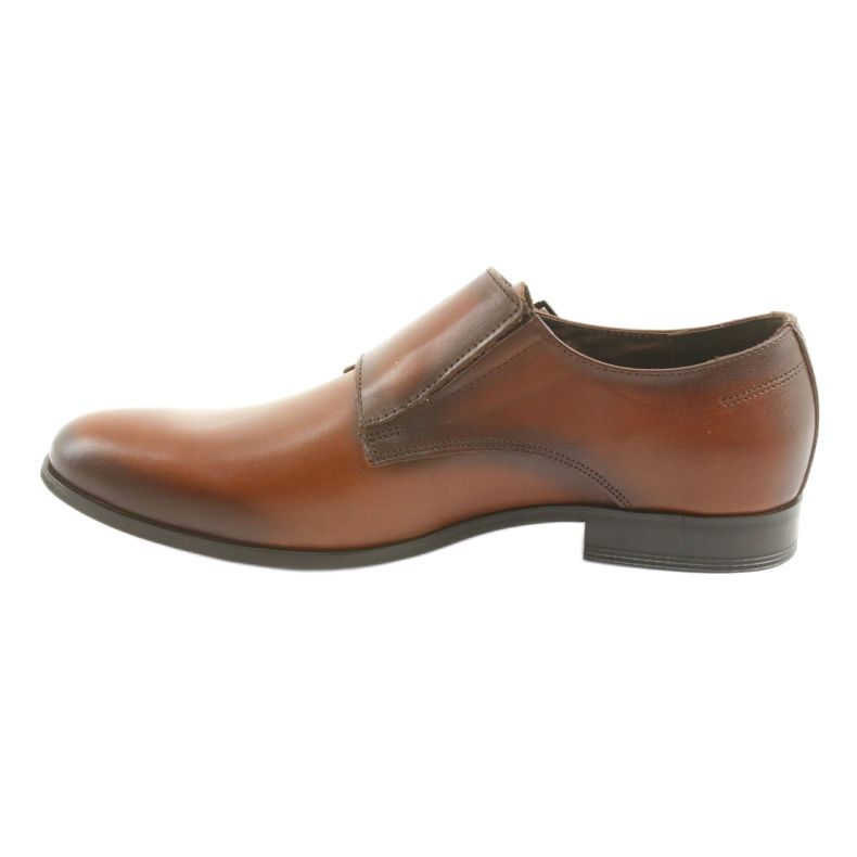 Tur Scarpe formali Monki in pelle con fibbia marrone 2