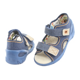 Scarpe per bambini Befado pu 065P126 marrone blu navy 4