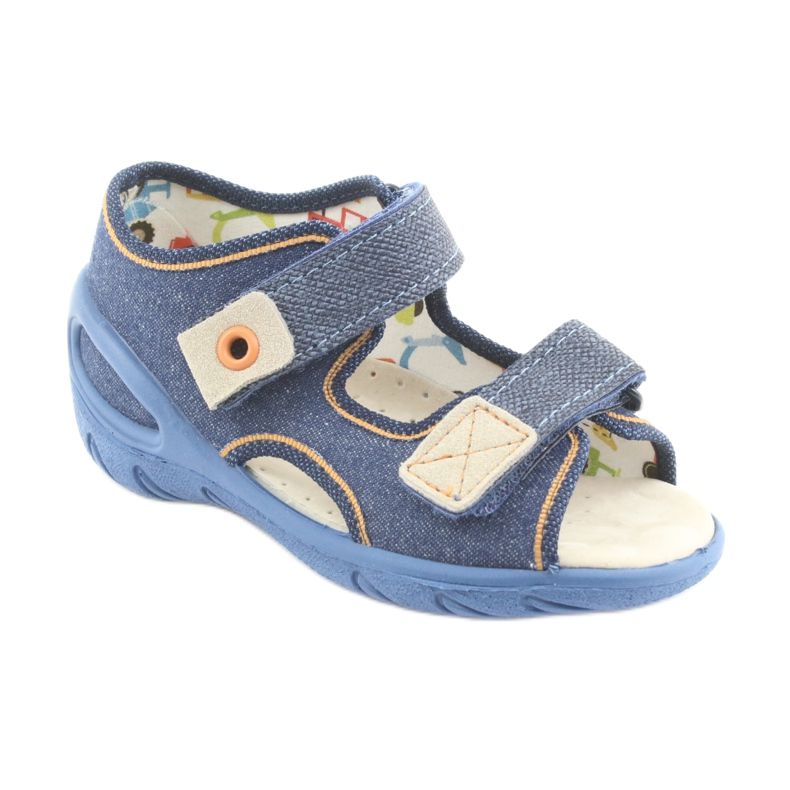 Scarpe per bambini Befado pu 065P126 marrone blu navy 1