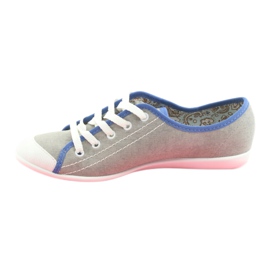Scarpe giovanili Befado 248Q020 blu grigio 4