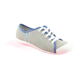 Scarpe giovanili Befado 248Q020 blu grigio 3