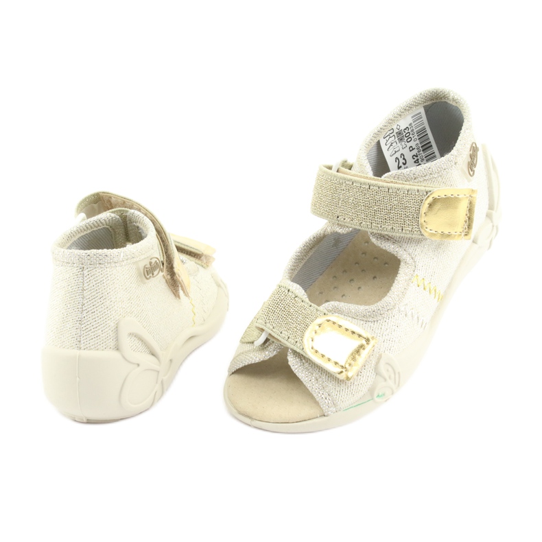 Scarpe per bambini Befado gialle 342P003 marrone giallo 4