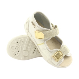 Scarpe per bambini Befado gialle 342P003 marrone giallo 3