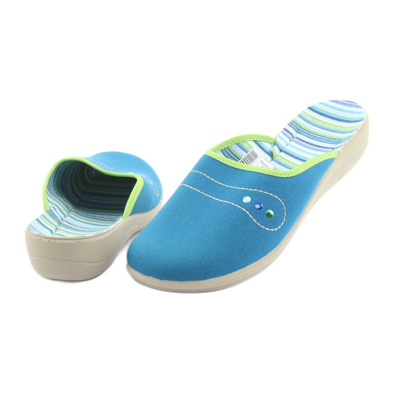 Scarpe da donna Befado pu 552D008 blu verde 4