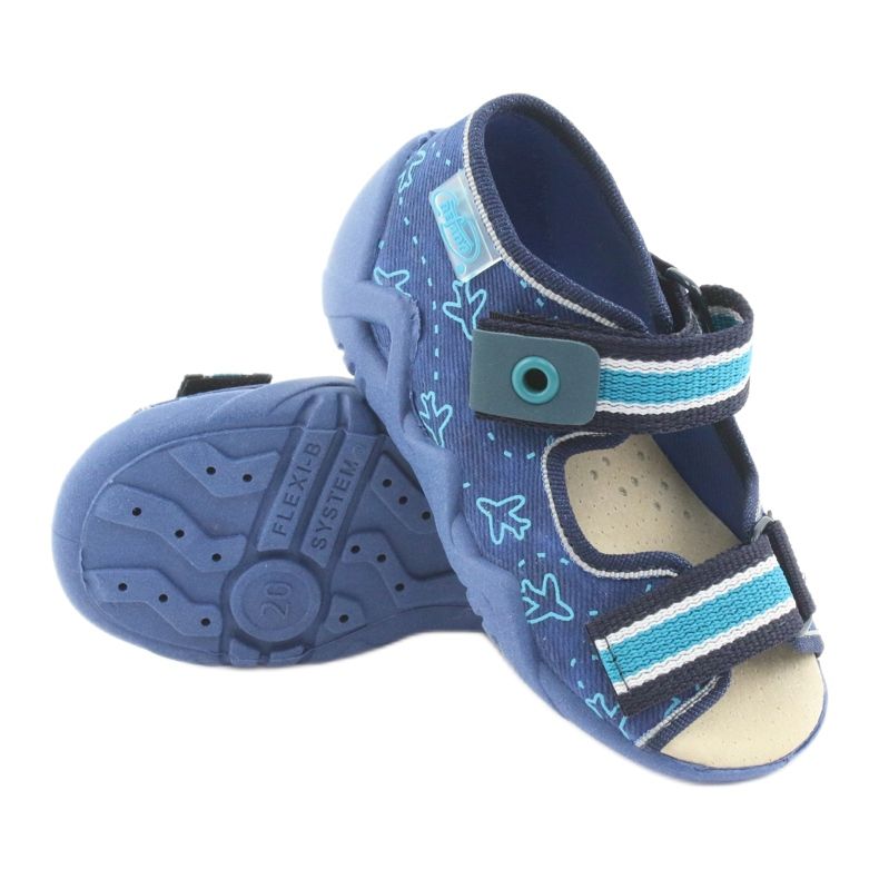 Scarpe per bambini Befado 350P004 blu navy blu verde 3