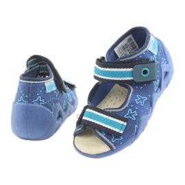 Scarpe per bambini Befado 350P004 blu navy blu verde 4