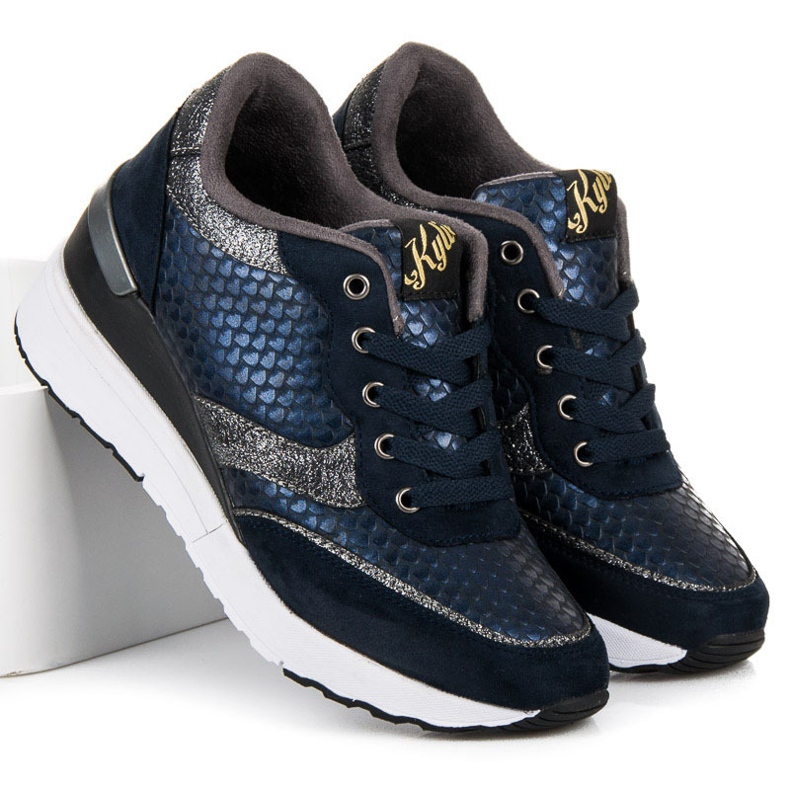 Kylie Scarpe Blu Navy Con Un Motivo 1